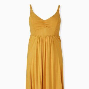 Torrid Midi Lenny Smocked Bodice Dress